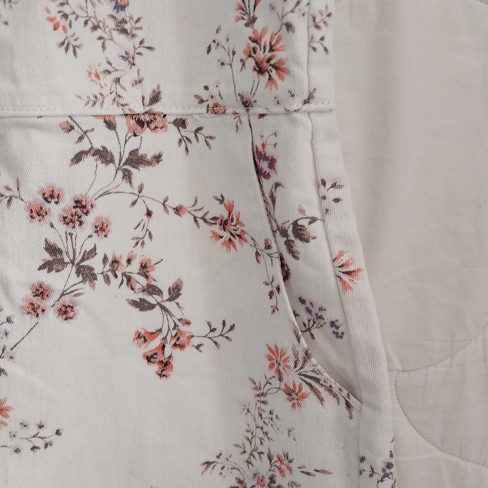 NoBo No Boundaries Juniors (Girls) 11-13 Large Floral White Demin Summer Dress - Picture 8 of 13
